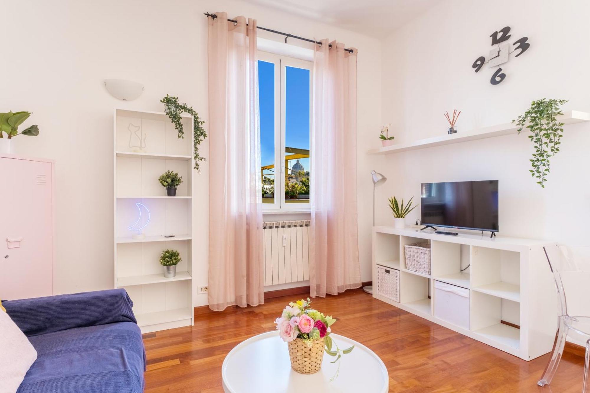Welcome Dhome - Cozy Penthouse With St. Peter View Rom